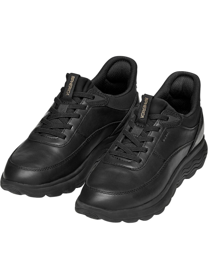 Basket cuir spherica plus geox Noir - Kiabi