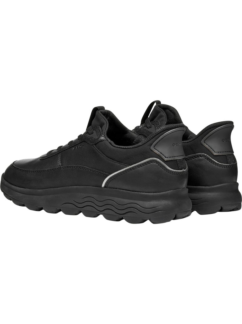 Basket cuir spherica plus geox Noir - Kiabi