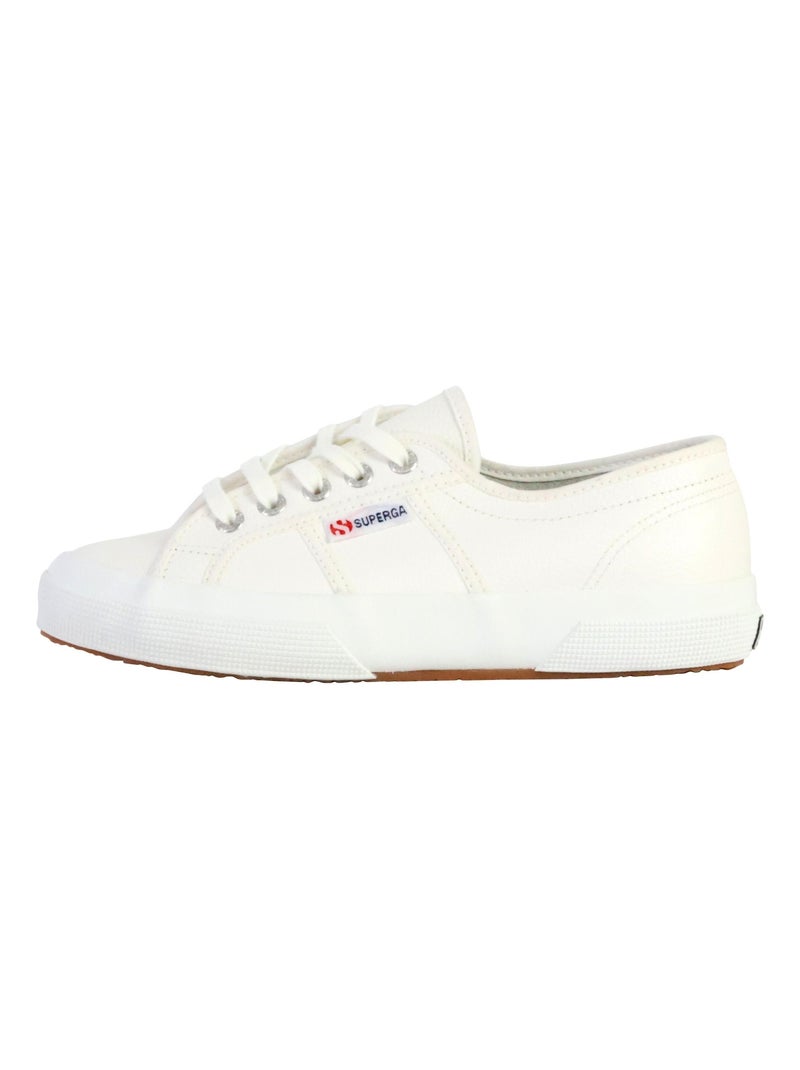 Basket Cuir Superga 2750 Tumbled Leather Blanc - Kiabi