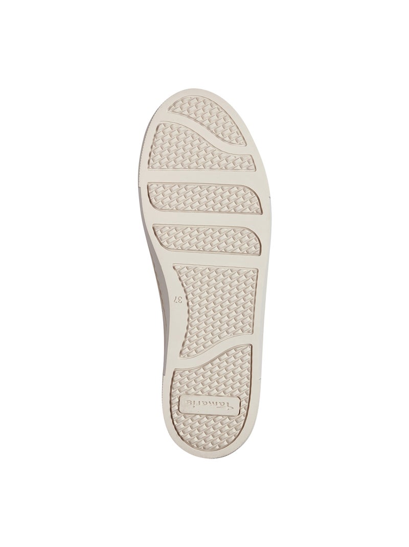Basket Cuir Tamaris Beige - Kiabi