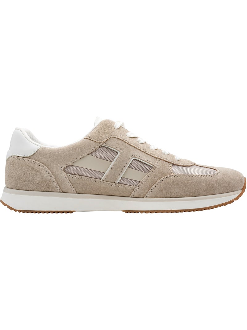 Basket Cuir Tamaris Beige - Kiabi