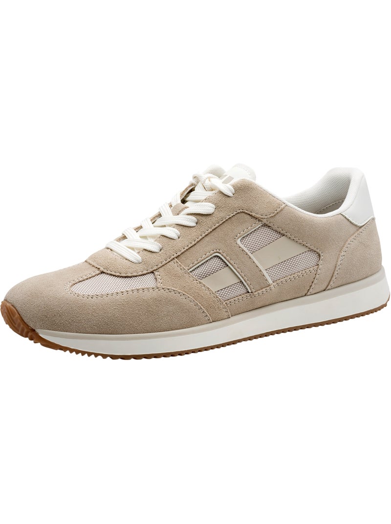 Basket Cuir Tamaris Beige - Kiabi
