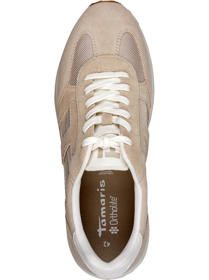 Basket Cuir Tamaris Beige - Kiabi