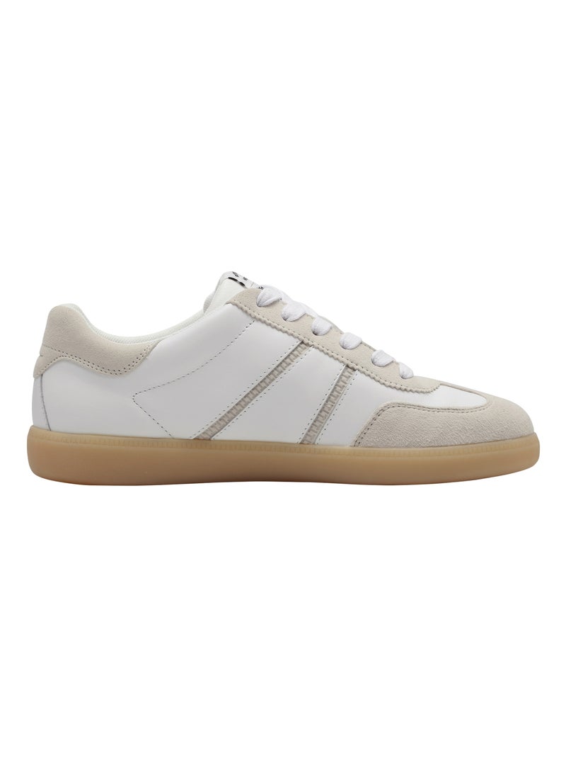 Basket Cuir Tamaris Blanc - Kiabi