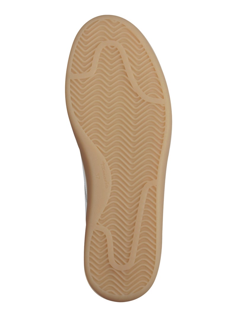 Basket Cuir Tamaris Blanc - Kiabi