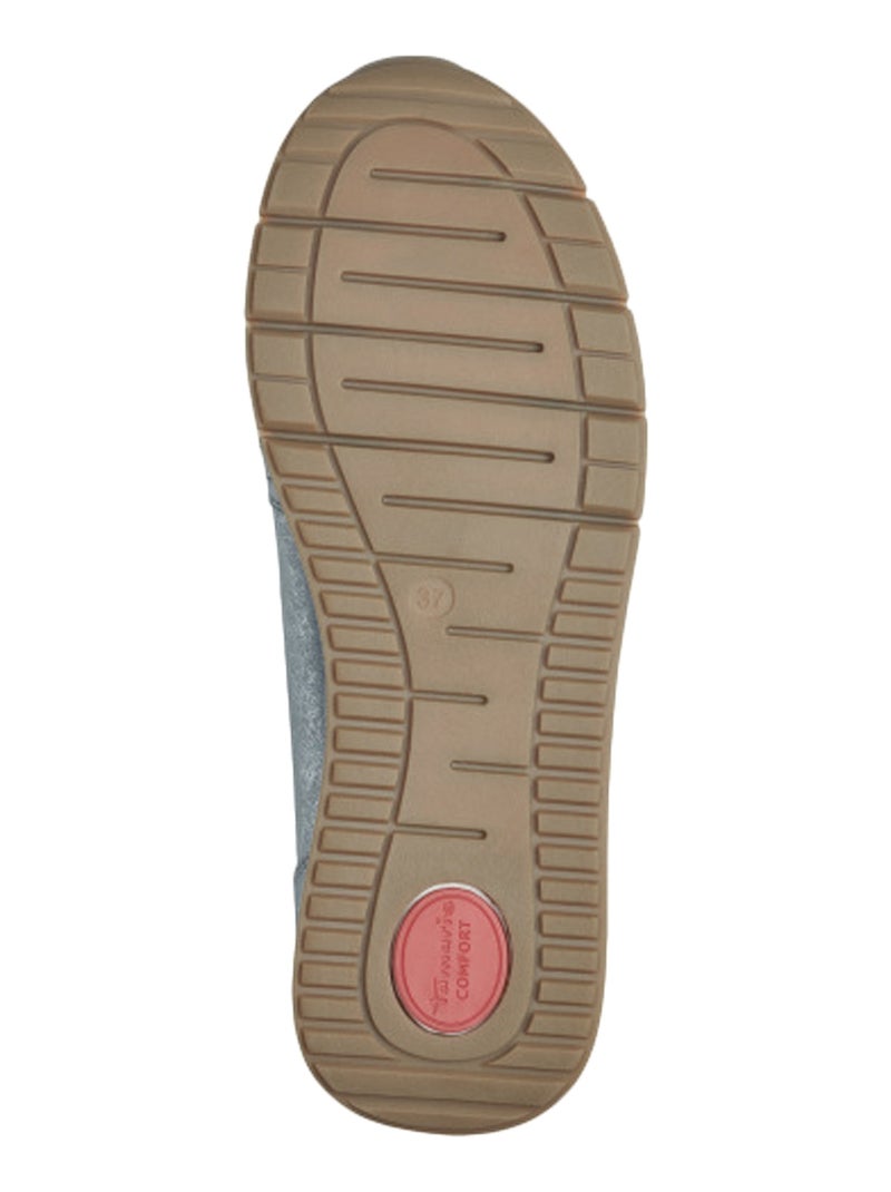 Basket Cuir Tamaris Bleu - Kiabi