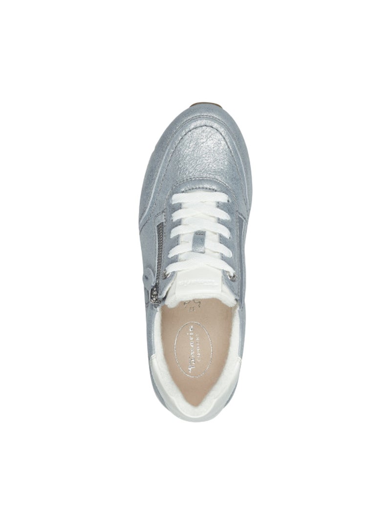 Basket Cuir Tamaris Bleu - Kiabi
