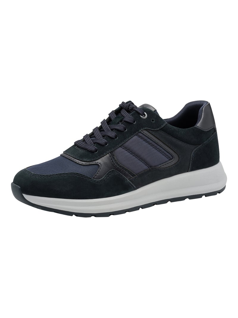Basket Cuir Tamaris Bleu - Kiabi