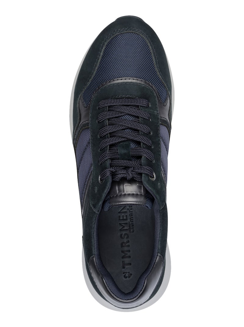 Basket Cuir Tamaris Bleu - Kiabi