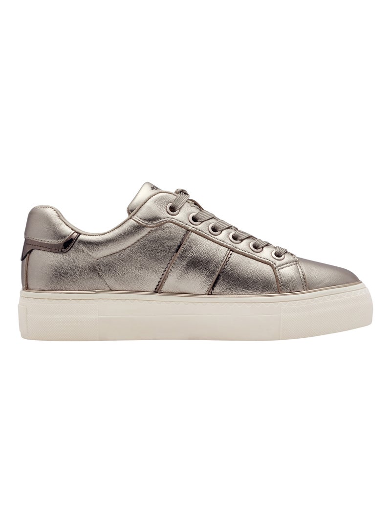 Basket Cuir Tamaris Doré/or - Kiabi