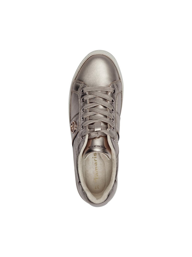 Basket Cuir Tamaris Doré/or - Kiabi