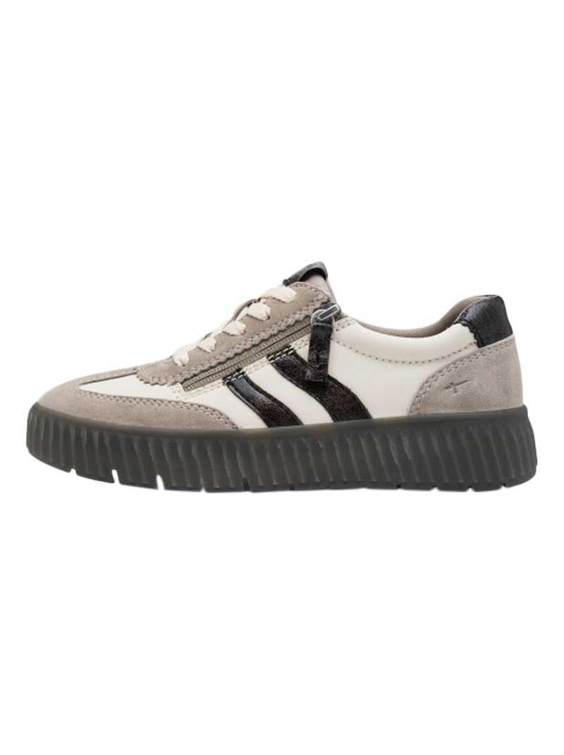 Basket Cuir Tamaris Gris - Kiabi