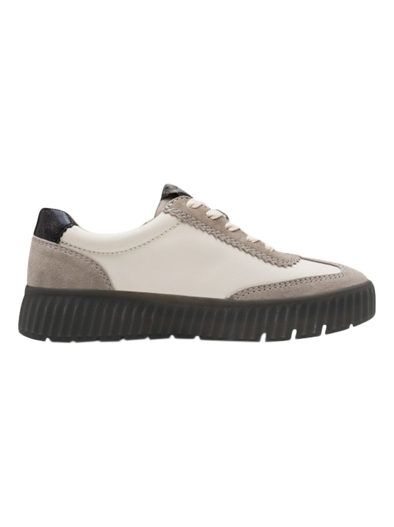 Basket Cuir Tamaris Gris - Kiabi