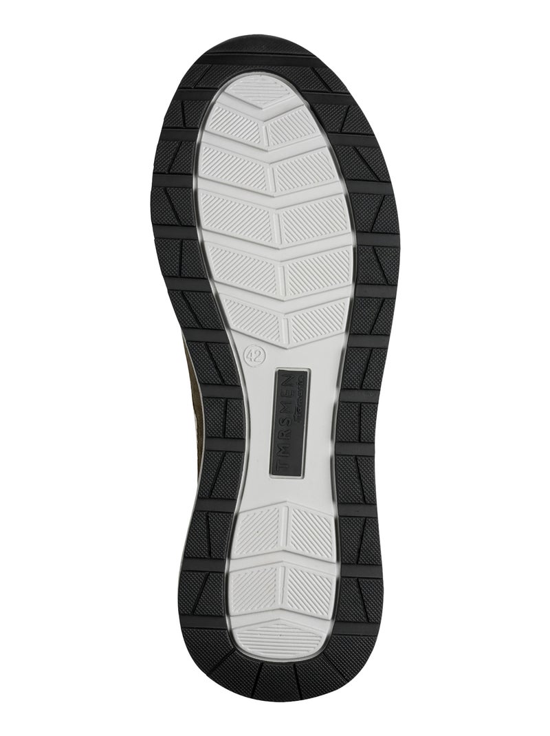 Basket Cuir Tamaris Kaki - Kiabi