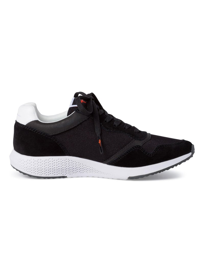 Basket Cuir Tamaris Noir - Kiabi