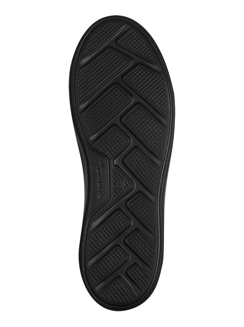 Basket Cuir Tamaris Noir - Kiabi