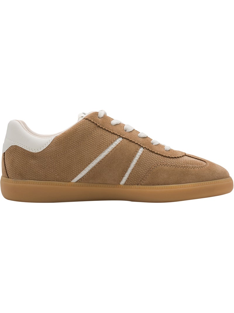Basket Cuir Tamaris Taupe - Kiabi