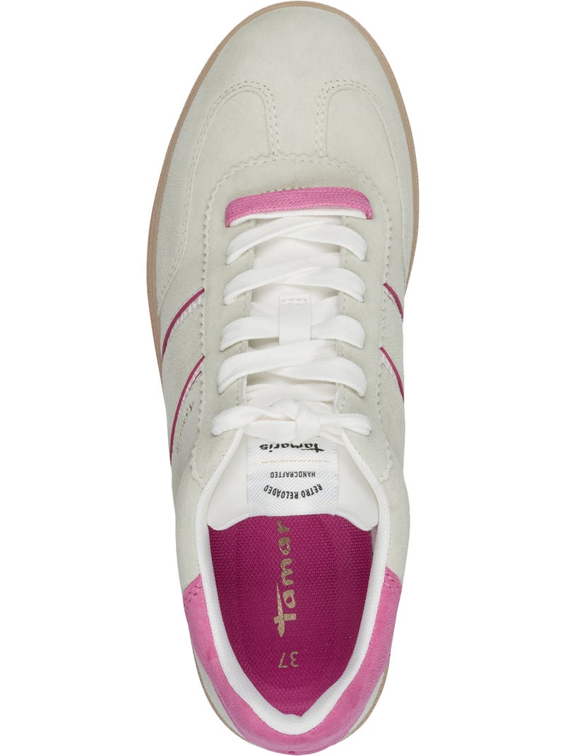 Basket Cuir Tamaris Vert clair - Kiabi