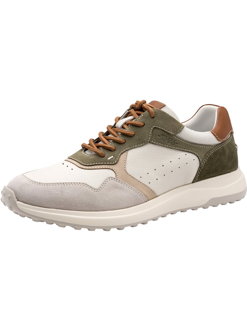 Basket Cuir Tamaris Vert - Kiabi