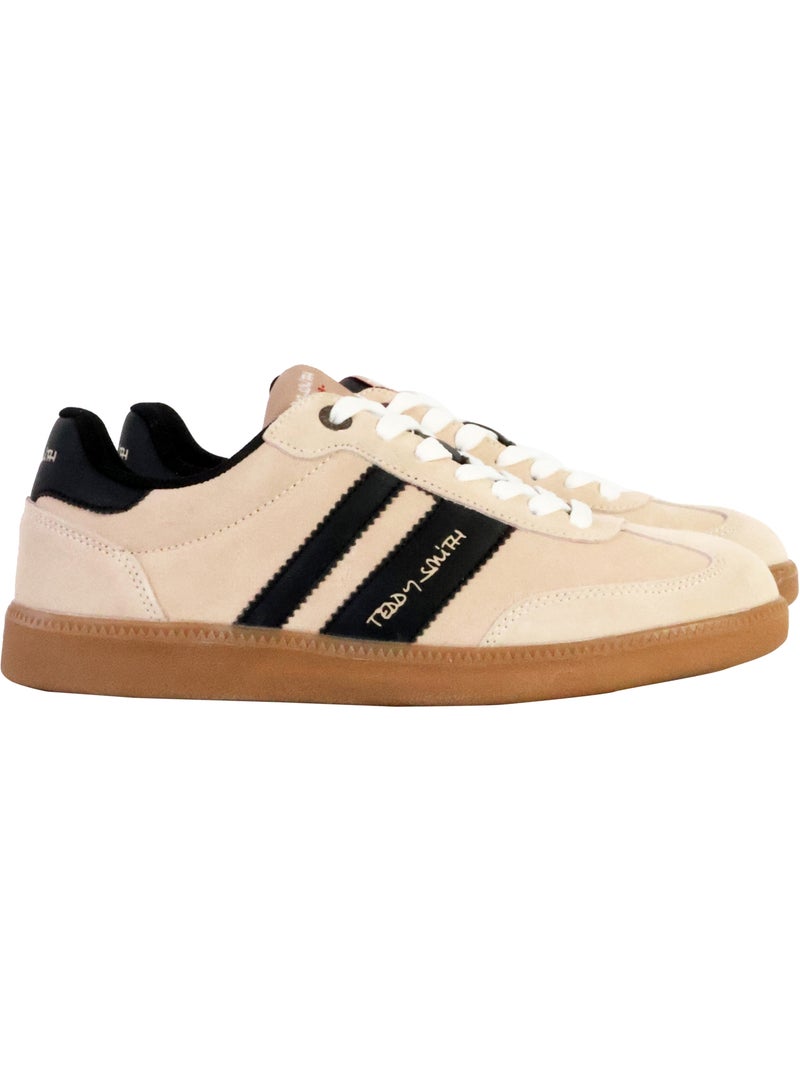 Basket Cuir Teddy Smith Beige - Kiabi