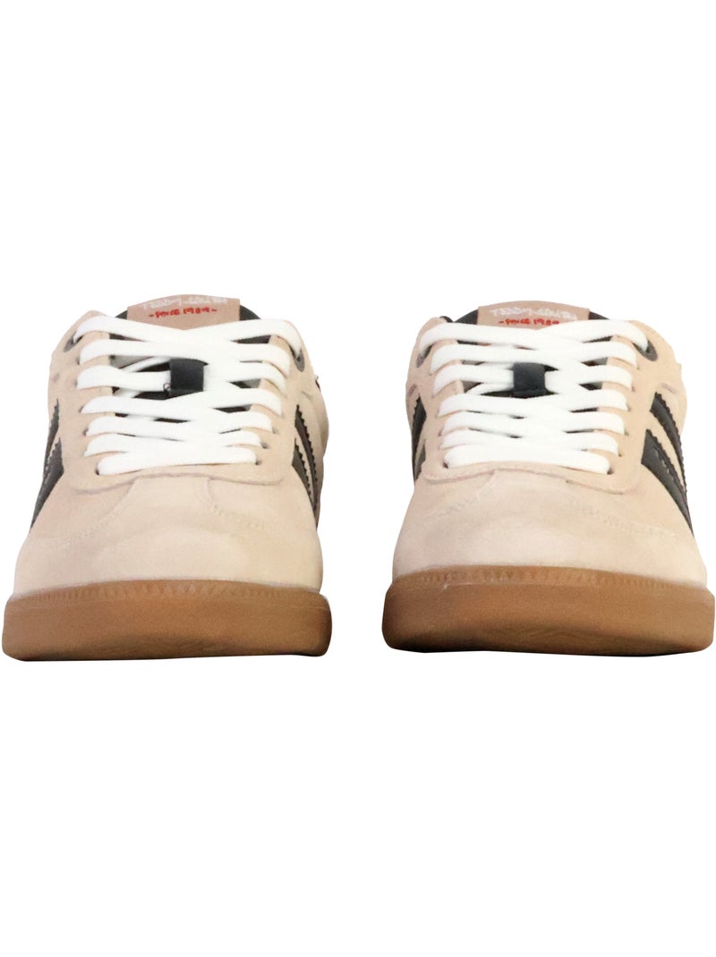 Basket Cuir Teddy Smith Beige - Kiabi