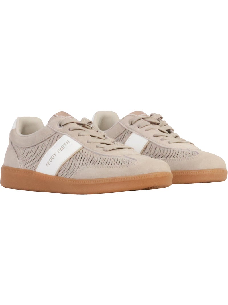 Basket Cuir Teddy Smith Beige - Kiabi