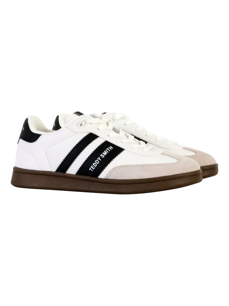 Basket Cuir Teddy Smith Blanc - Kiabi