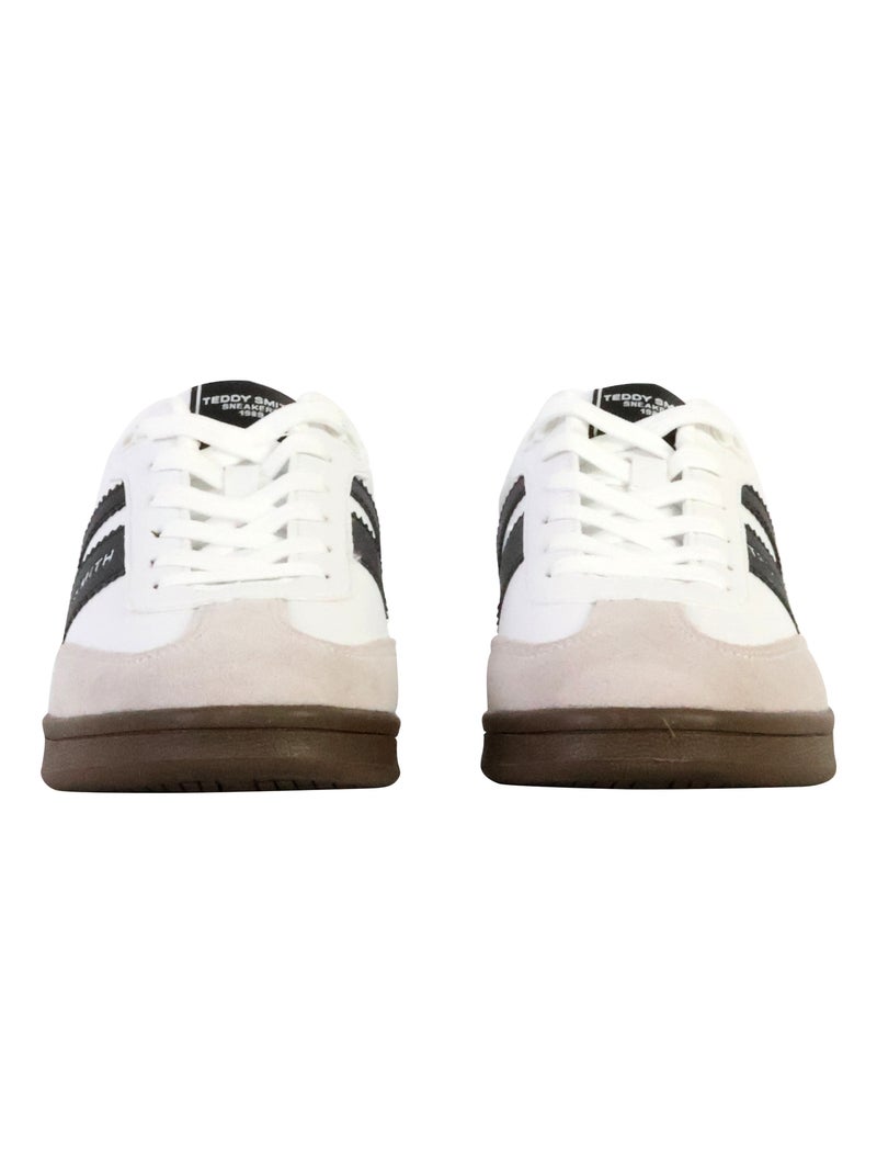 Basket Cuir Teddy Smith Blanc - Kiabi