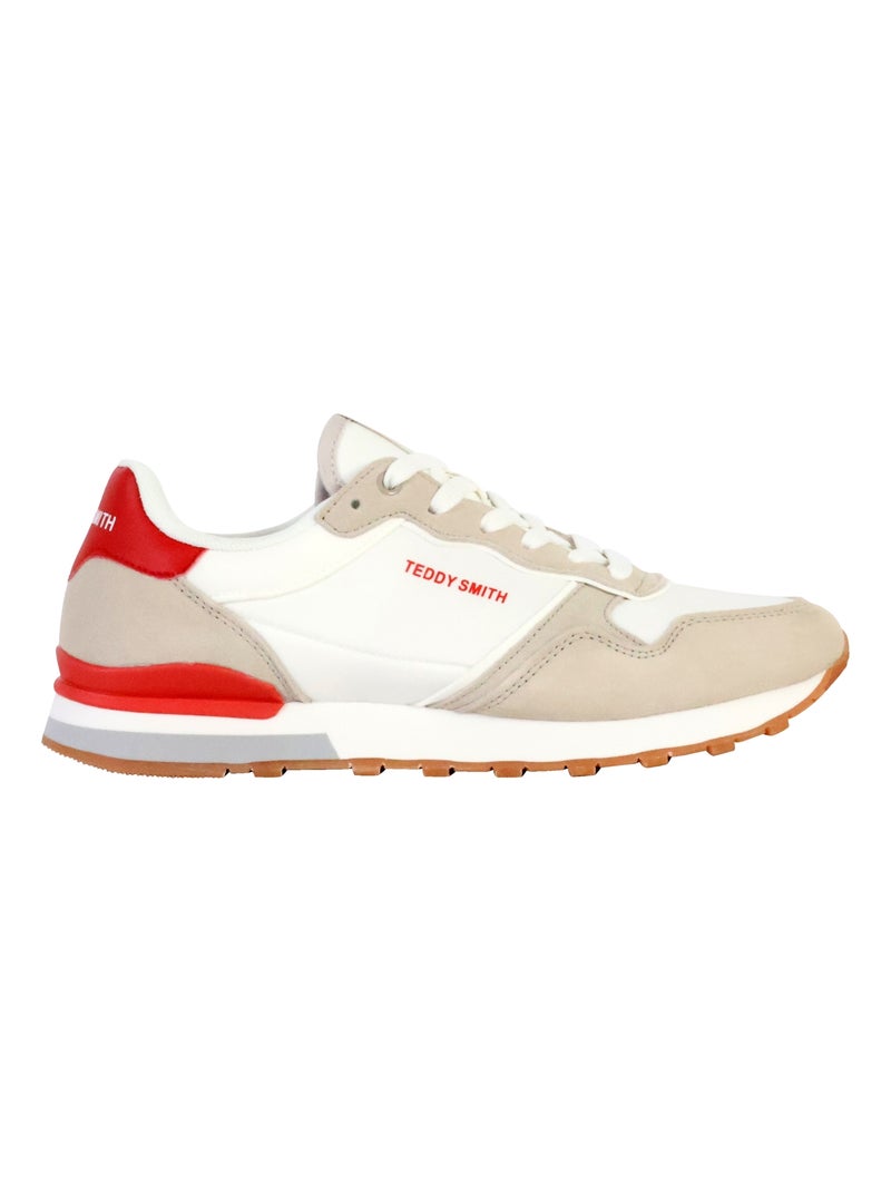 Basket Cuir Teddy Smith Blanc - Kiabi