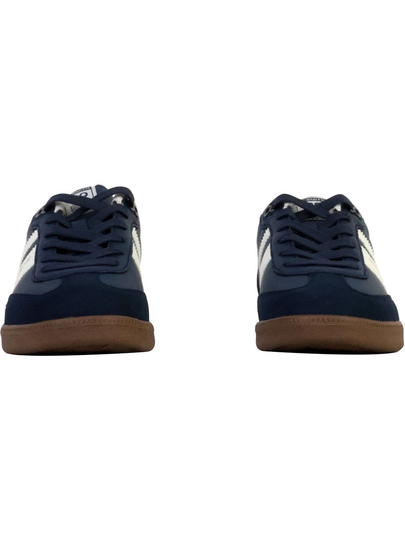 Basket Cuir Teddy Smith Blanc Noir - Kiabi
