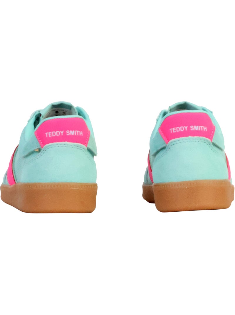 Basket Cuir Teddy Smith Bleu clair - Kiabi