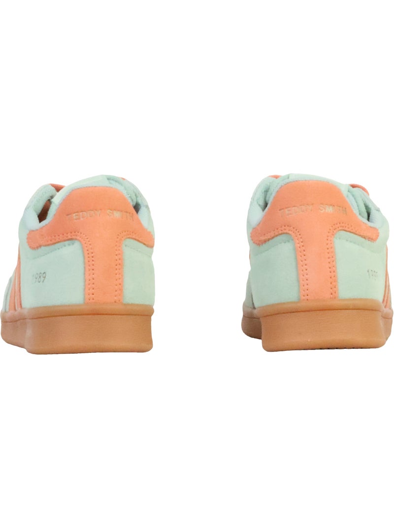 Basket Cuir Teddy Smith Bleu clair - Kiabi