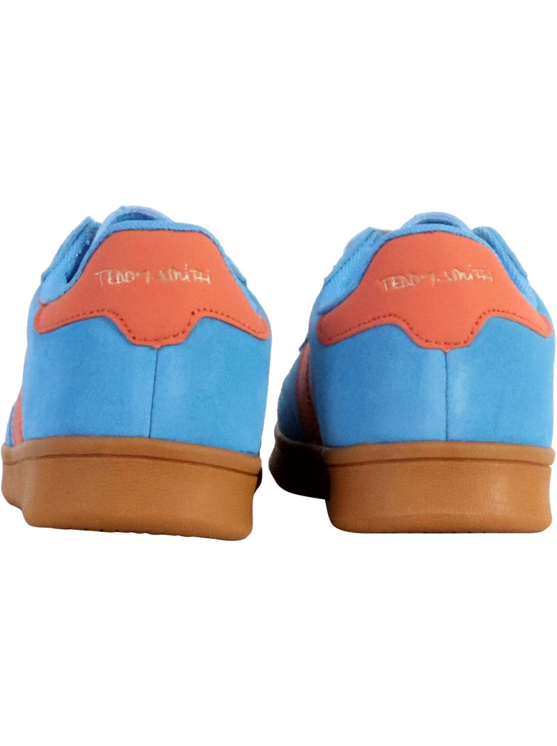 Basket Cuir Teddy Smith Bleu - Kiabi