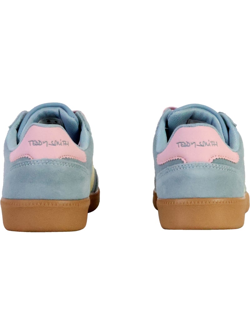 Basket Cuir Teddy Smith Bleu - Kiabi
