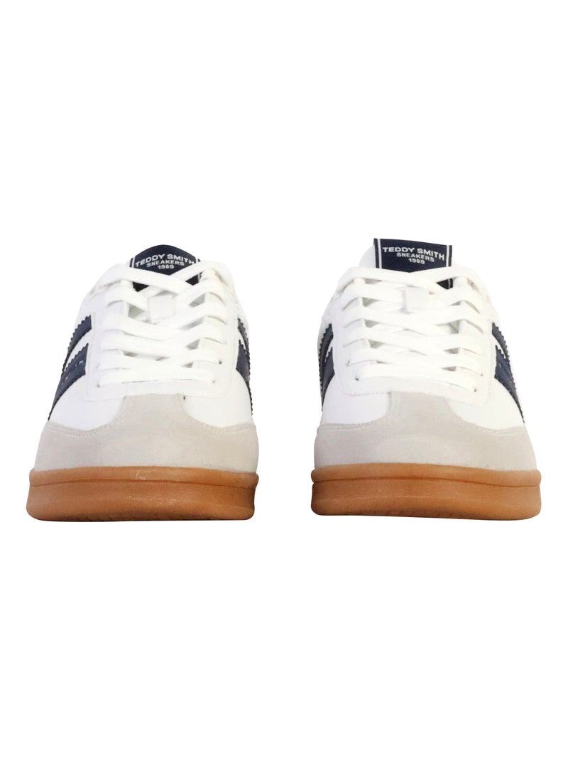 Basket Cuir Teddy Smith Bleu marine - Kiabi