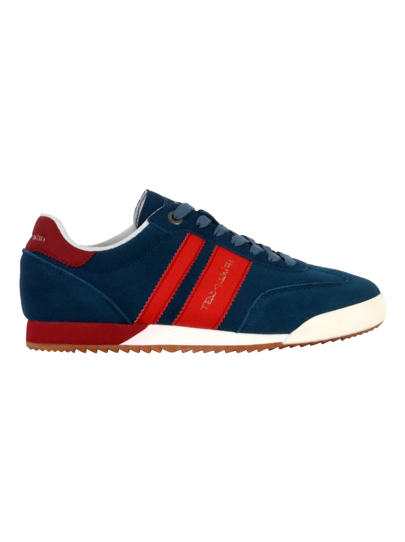 Basket Cuir Teddy Smith Bleu marine - Kiabi