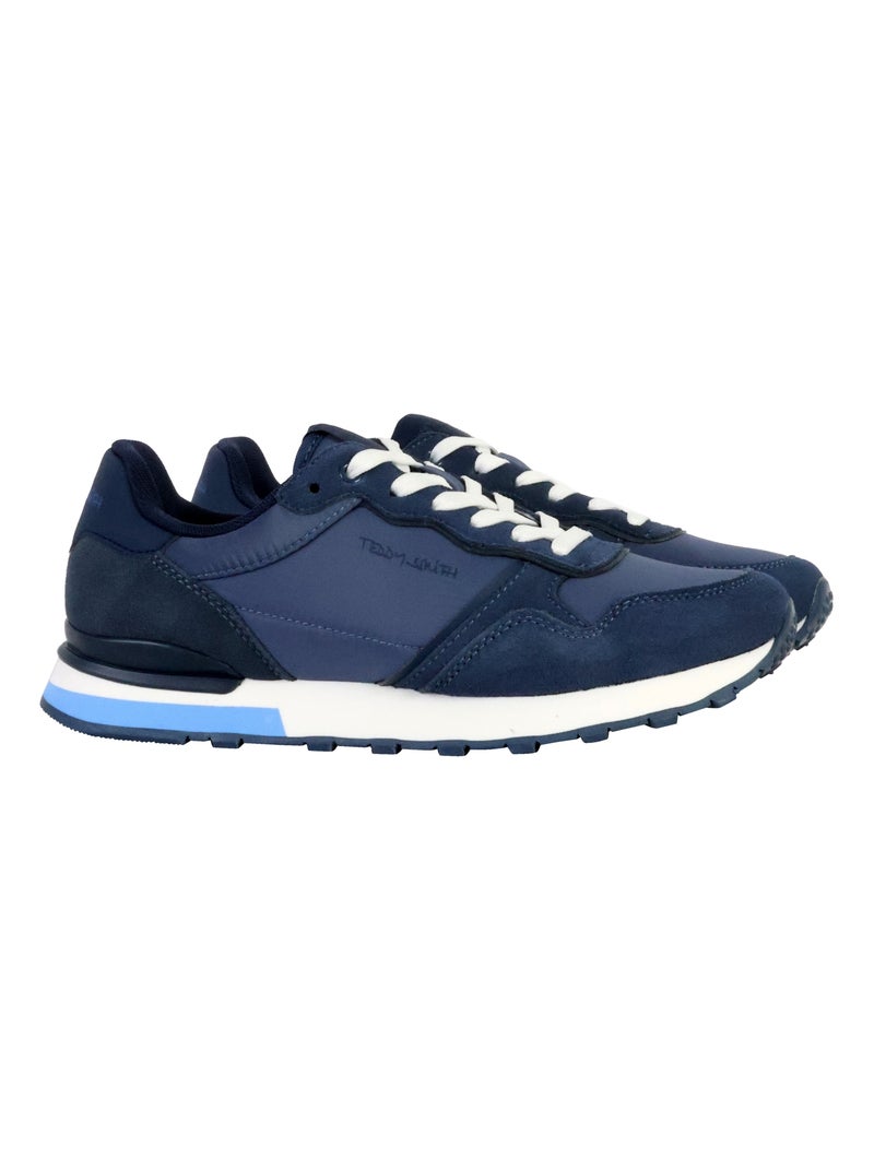 Basket Cuir Teddy Smith Bleu marine - Kiabi