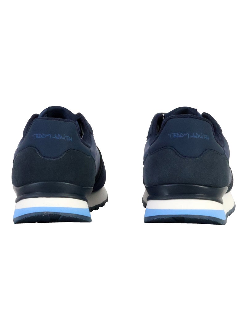 Basket Cuir Teddy Smith Bleu marine - Kiabi