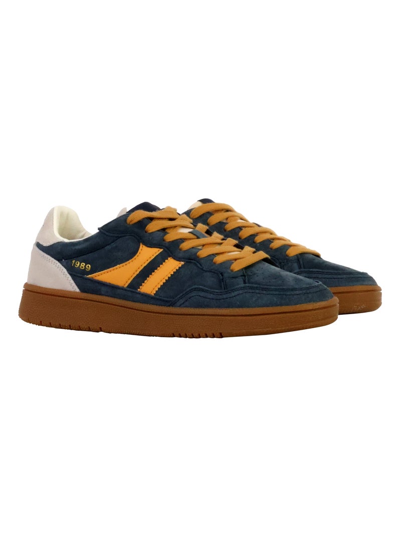 Basket Cuir Teddy Smith Bleu marine - Kiabi