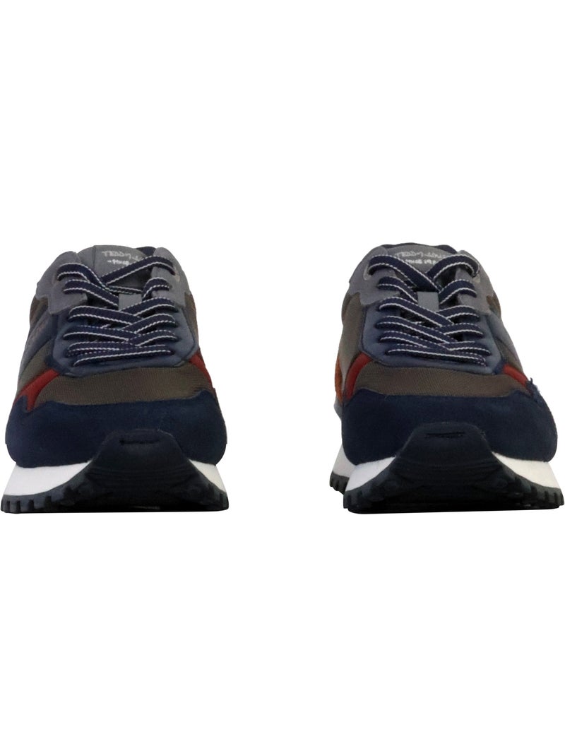 Basket Cuir Teddy Smith Bleu marine - Kiabi