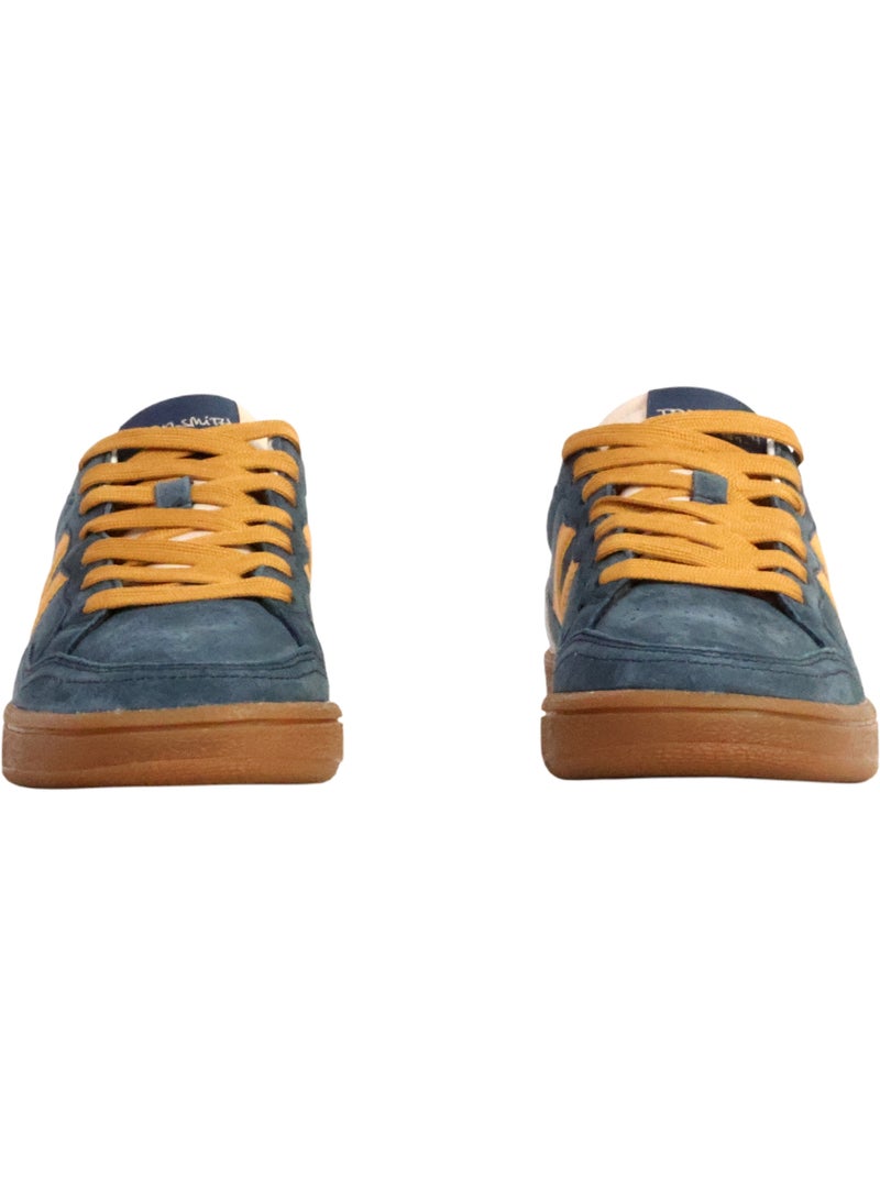 Basket Cuir Teddy Smith Bleu marine - Kiabi