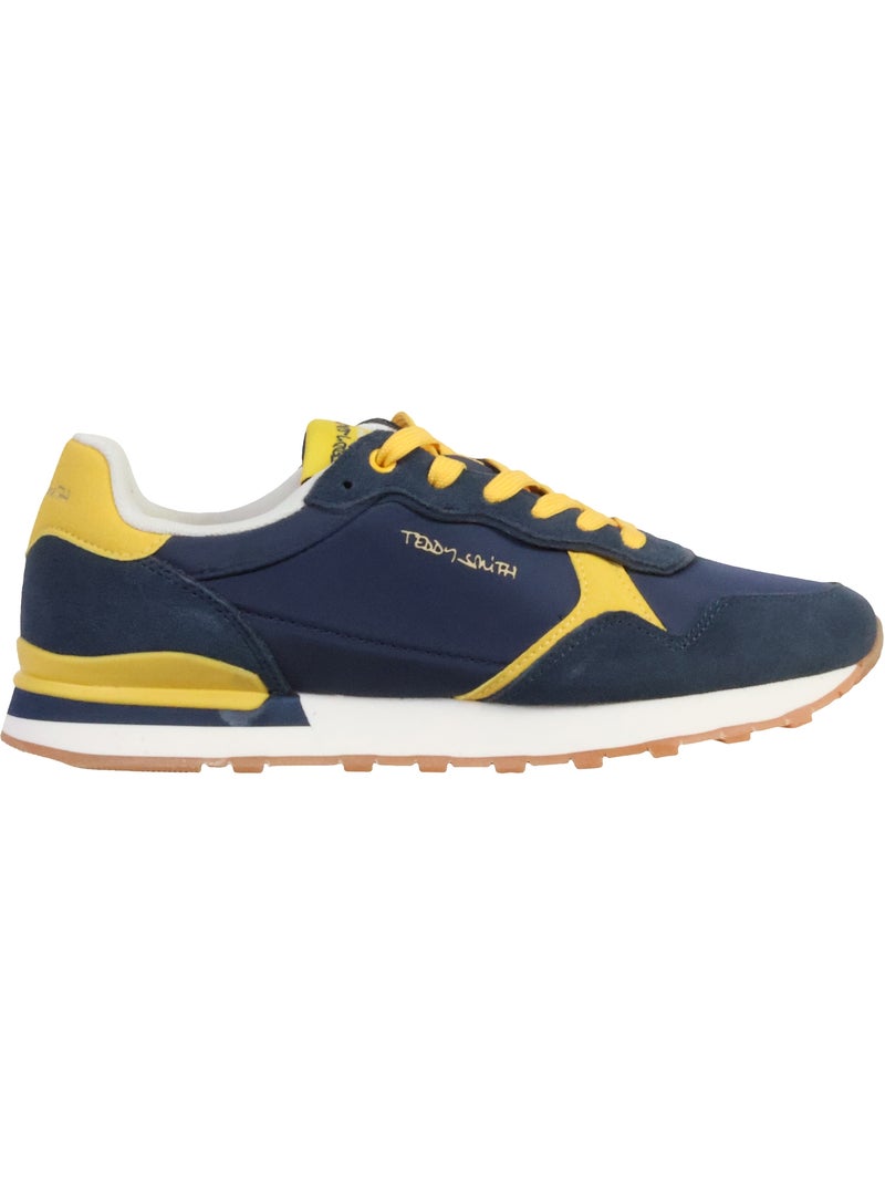 Basket Cuir Teddy Smith Bleu marine - Kiabi