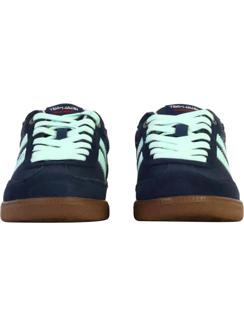 Basket Cuir Teddy Smith Bleu marine - Kiabi