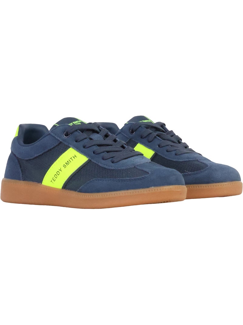 Basket Cuir Teddy Smith Bleu marine - Kiabi