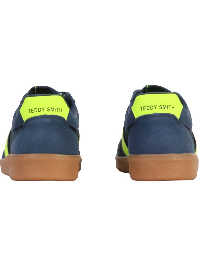 Basket Cuir Teddy Smith Bleu marine - Kiabi