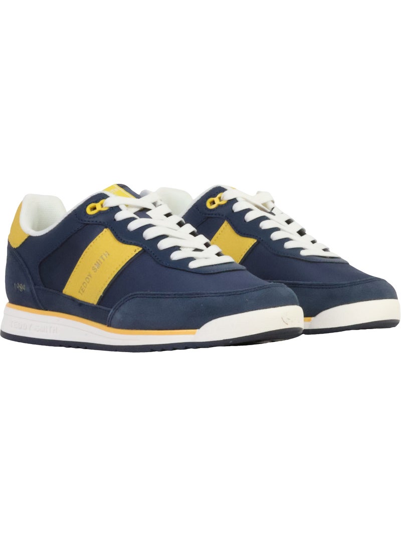 Basket Cuir Teddy Smith Bleu marine - Kiabi