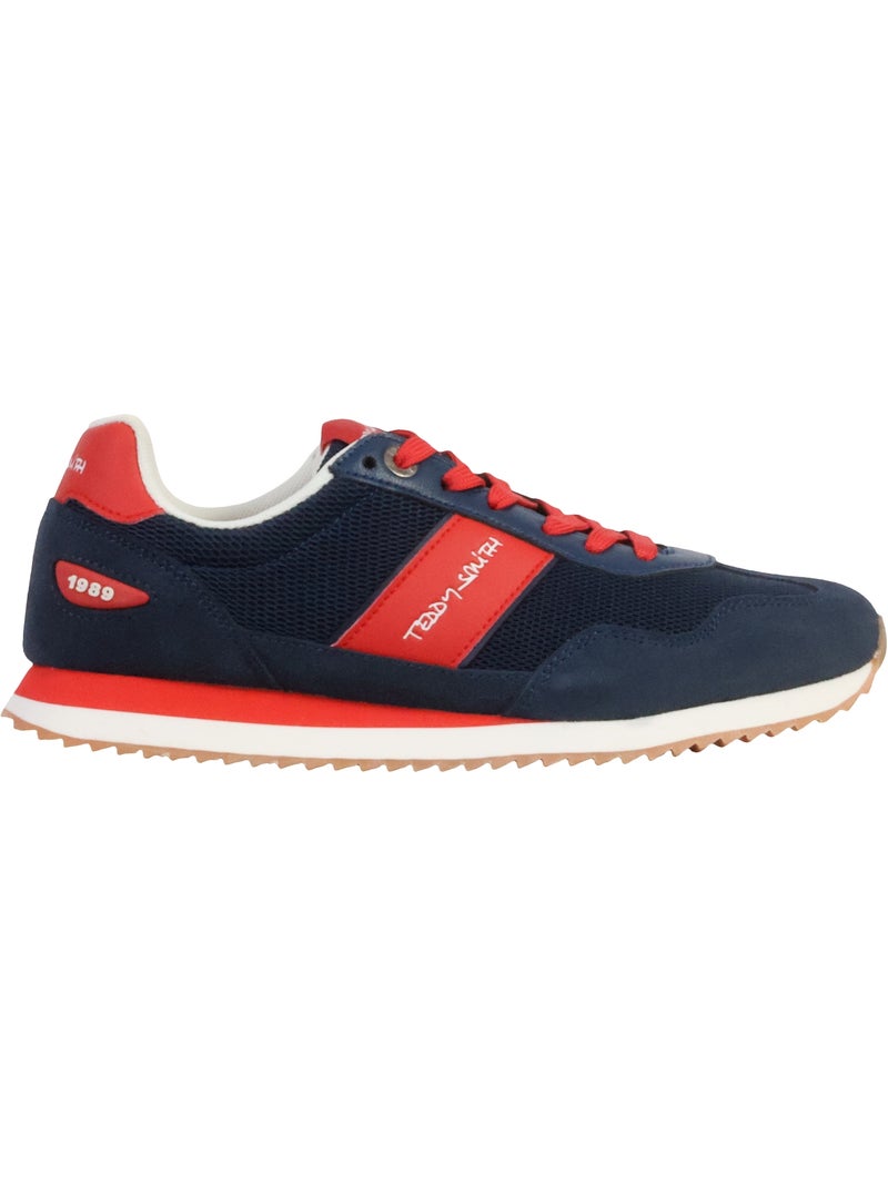 Basket Cuir Teddy Smith Bleu marine - Kiabi