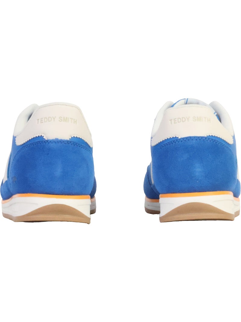 Basket Cuir Teddy Smith Bleu - Kiabi