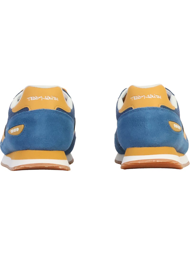 Basket Cuir Teddy Smith Bleu - Kiabi