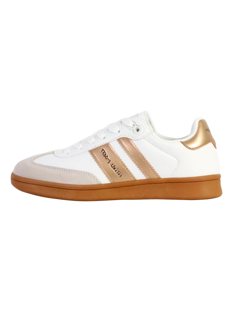Basket Cuir Teddy Smith Doré/or - Kiabi
